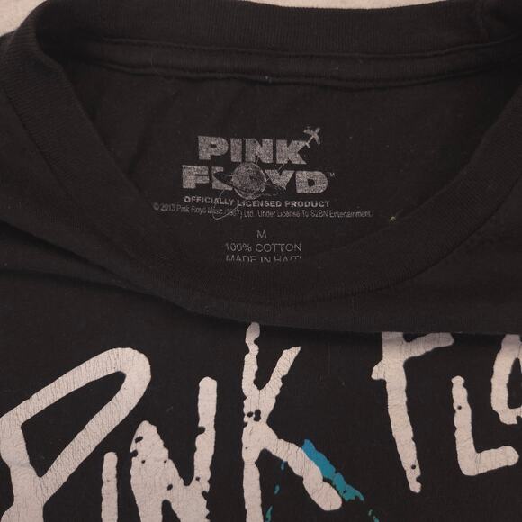 Pink Floyd Band Graphic Crew Neck T Shirt Adult Mens Size Medium M Black - Picture 3 of 9